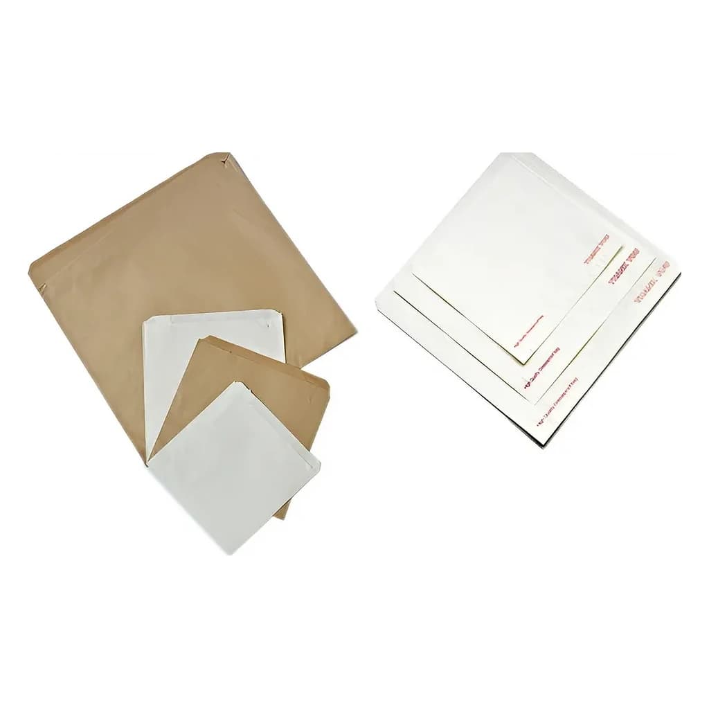 White Bleached Paper Bags Strung 12 × 12.5 in 500 pc