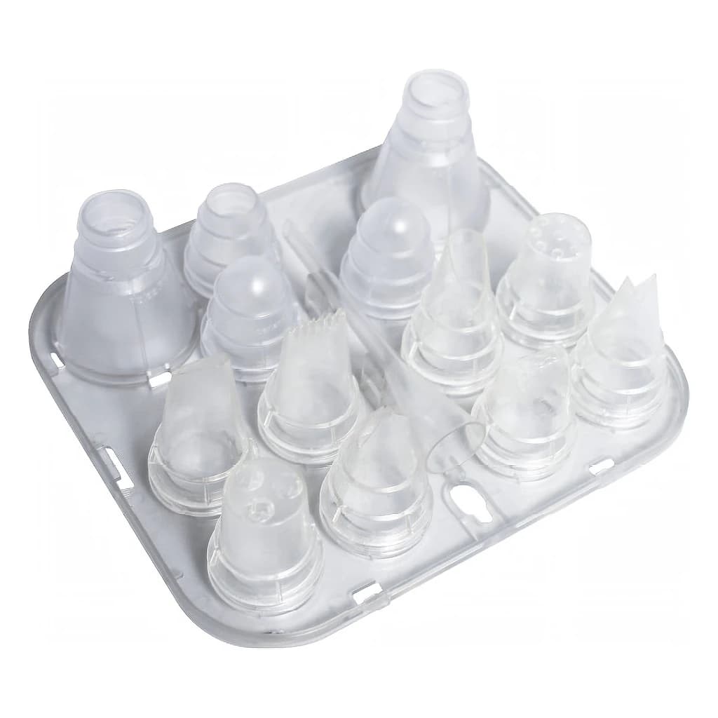 Piping Nozzle Set – 8 Decorating Tips & Berliner Spout