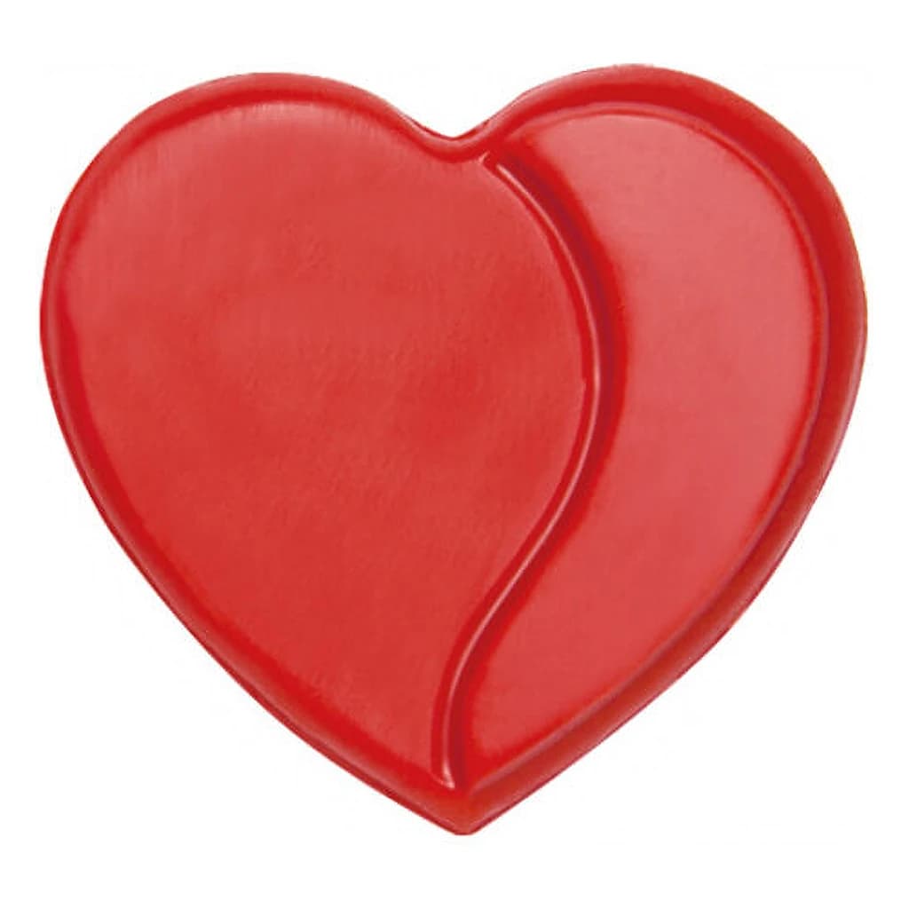 Chocolate Red Heart Decoration 40 mm (144 pc)