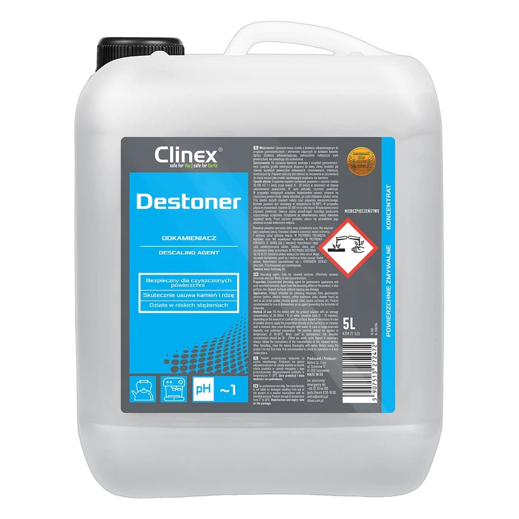 Acidic Descaler Destoner for Dishwashers, Kettles & Coffee Machines 5 L