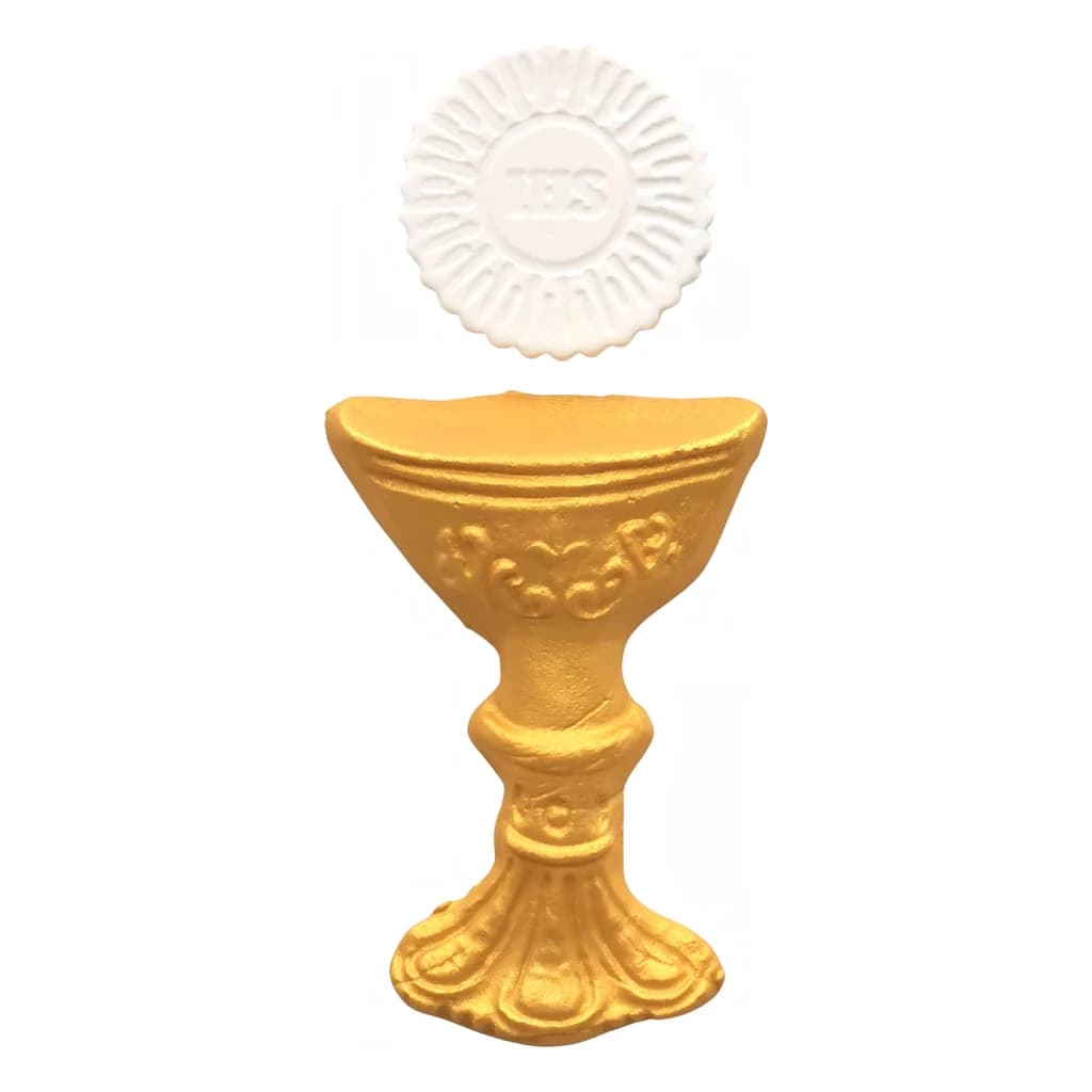 Sugar Decoration – Golden Chalice with Host Set