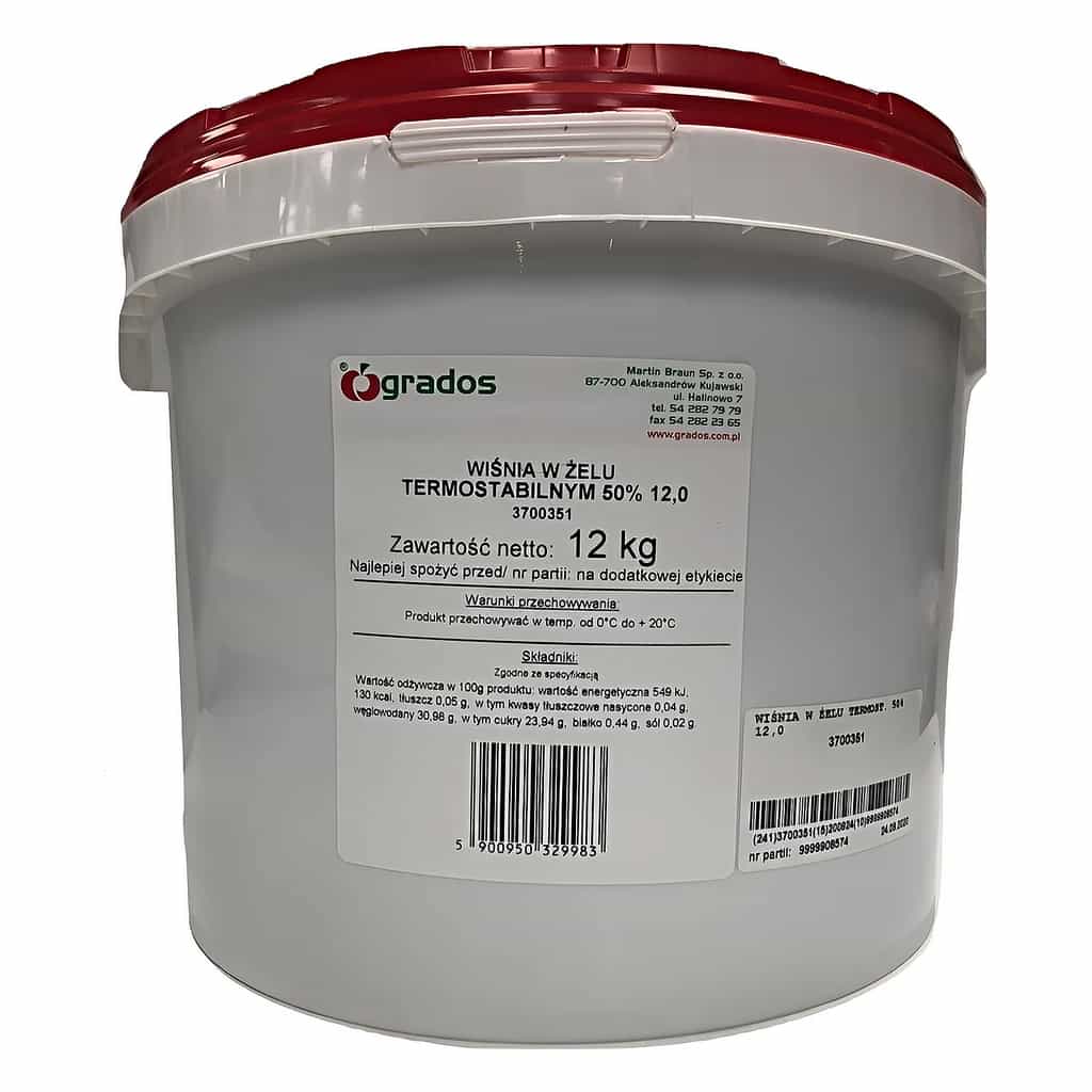 Cherry in Thermostable Gel 12 kg