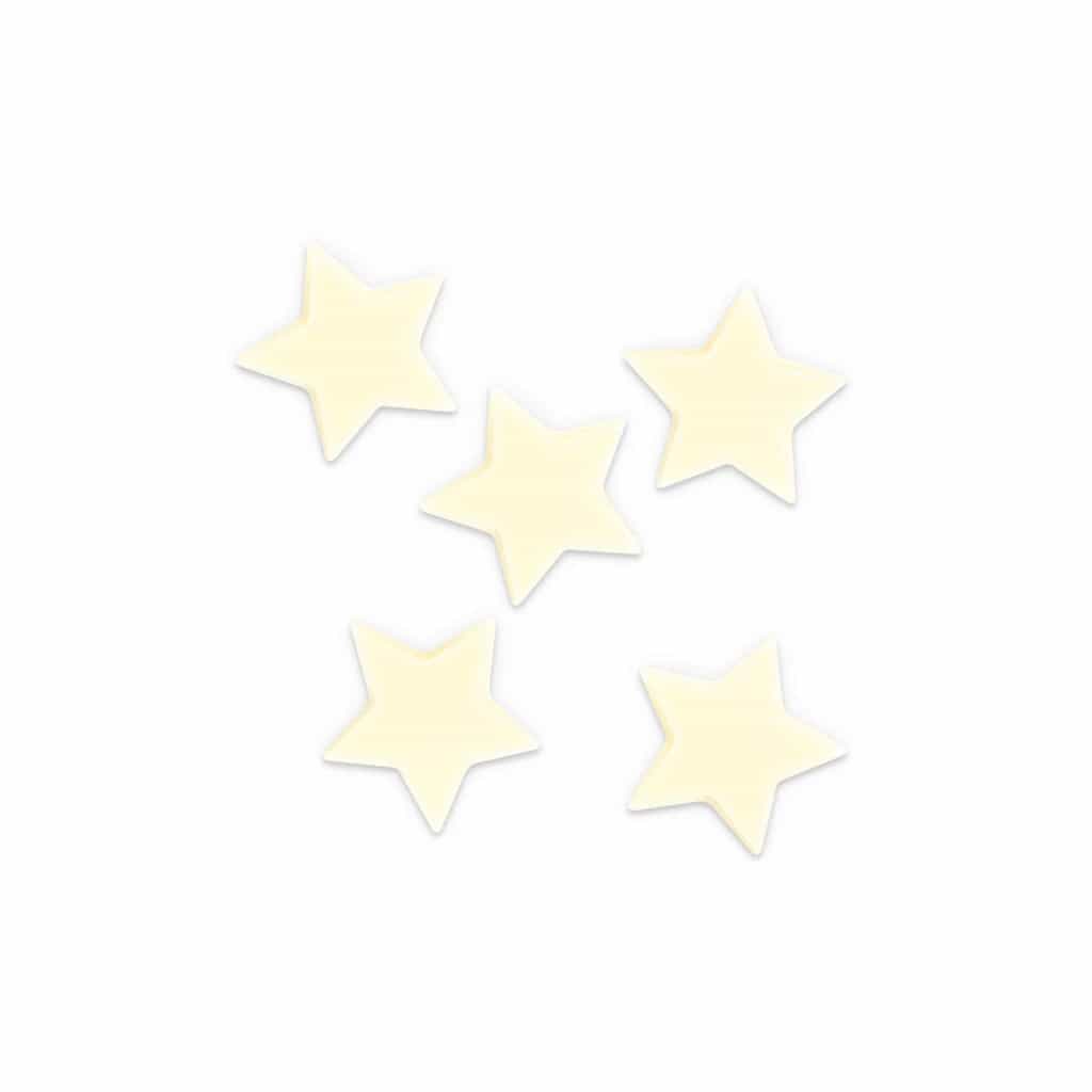 White Chocolate Christmas Stars 24 mm (702 pc)