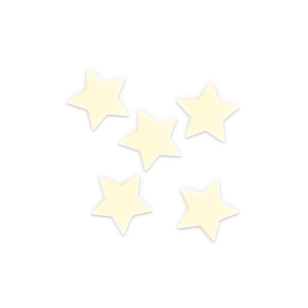 White Chocolate Christmas Stars 24 mm (702 pc)