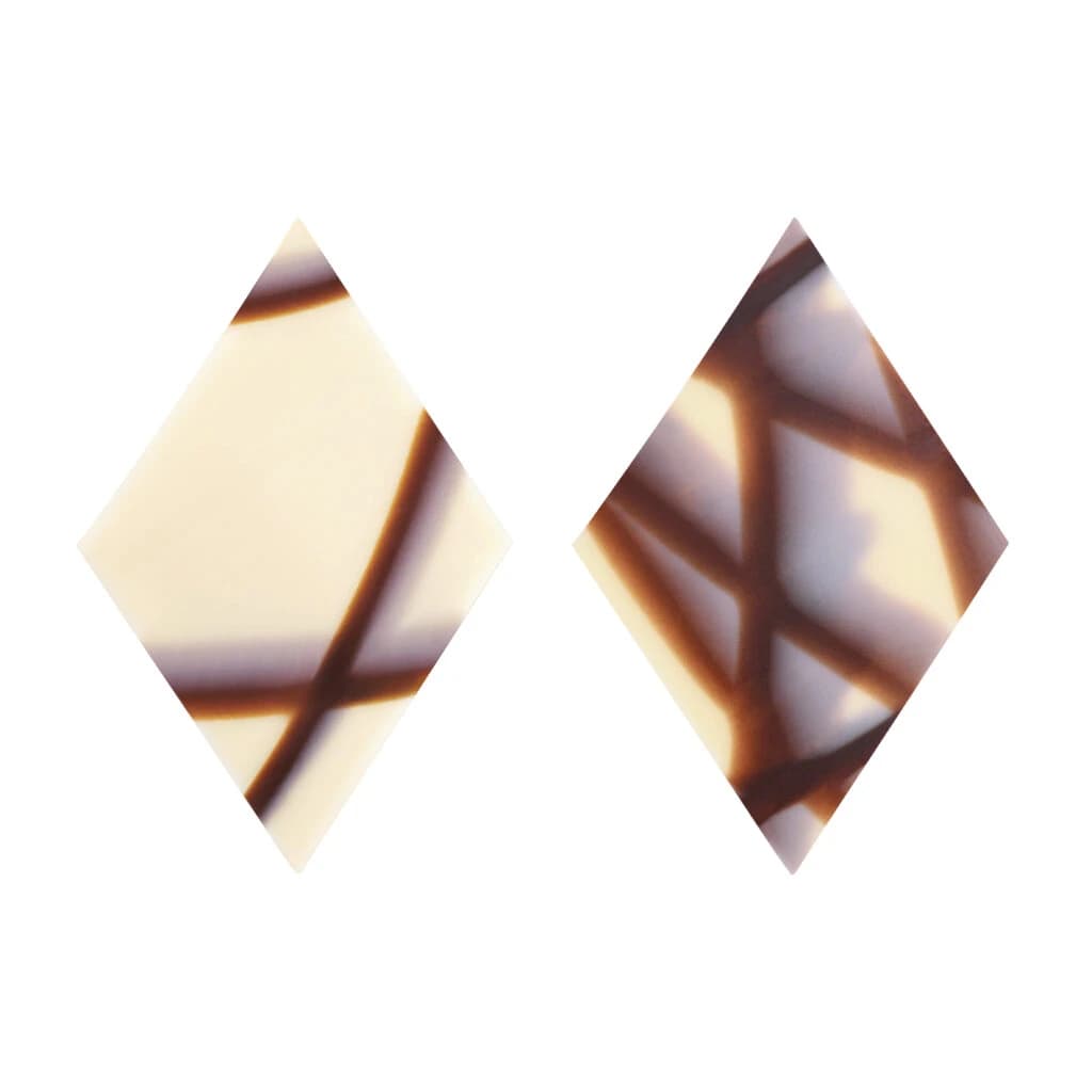 Chocolate Rhombus Marble Decorations 35 × 60 mm (390 pc)