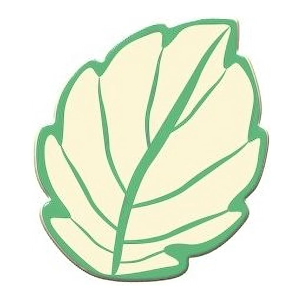White Chocolate Leaf Decorations, 30 mm (90 pc)