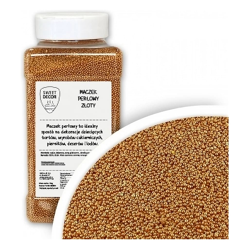Tiny Gold Sugar Pearls 1 kg