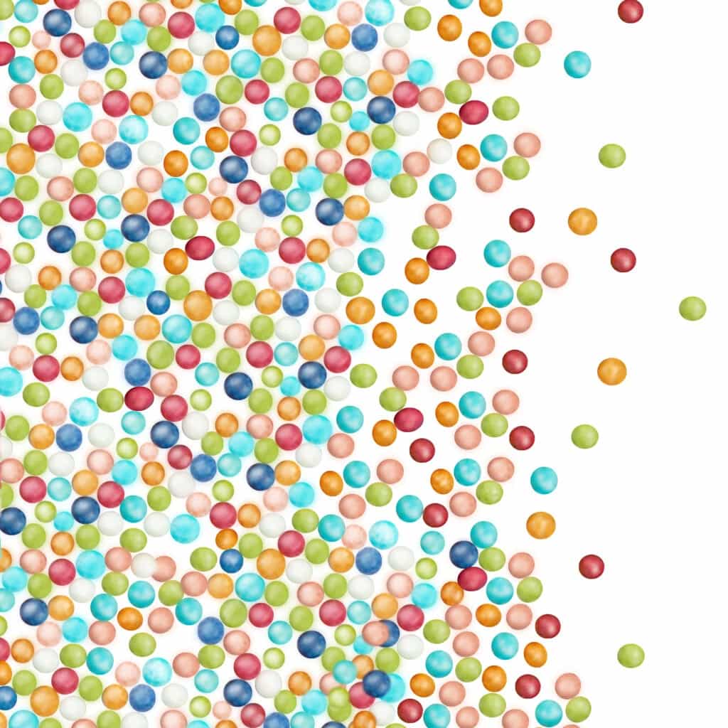Mixed Colour Tiny Sugar Pearls 1 mm – 1.8 kg