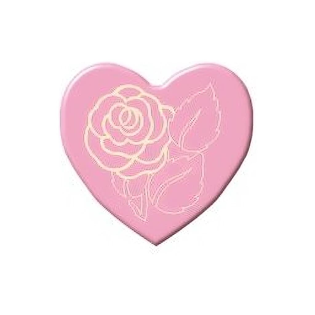 Pink Heart Chocolate Decoration 20 mm (250 pc)
