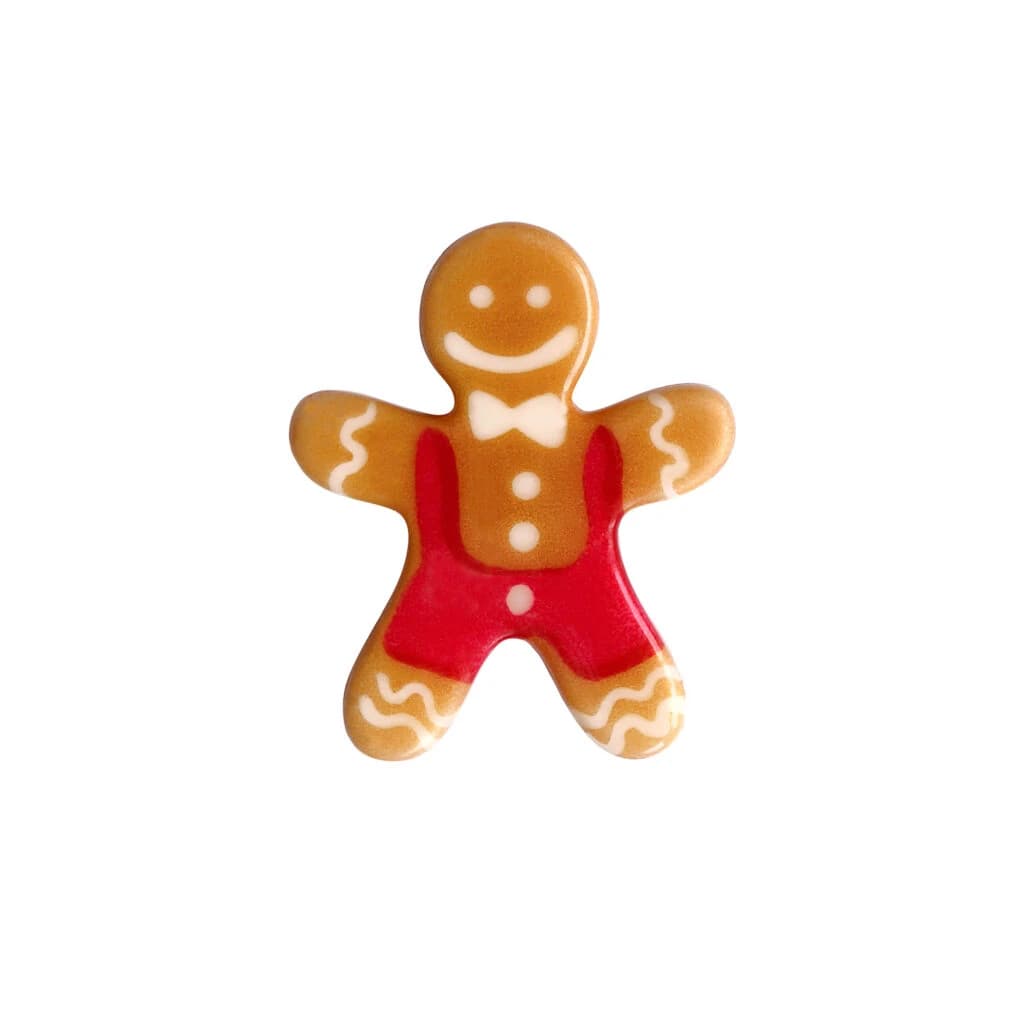 Chocolate Christmas Cookie Man Decoration 30 × 37 mm (135 pc)