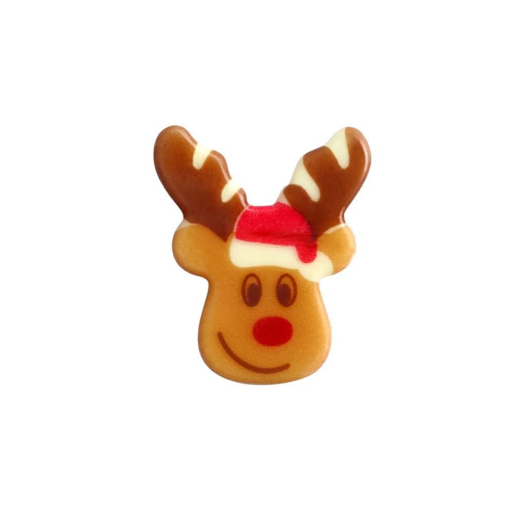 Barbara Luijckx Chocolate Christmas Rudolph Reindeer Decoration 30 × 36 mm (135 pc)