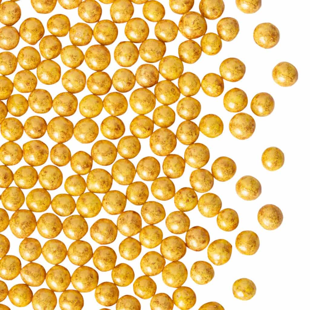 Gold Modern Pearls 4 mm – 1.2 kg