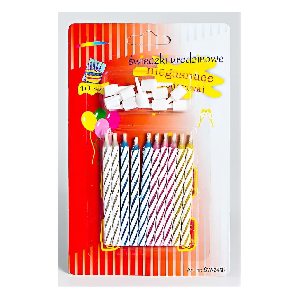 Magic Self-Relighting Birthday Candles with Holders