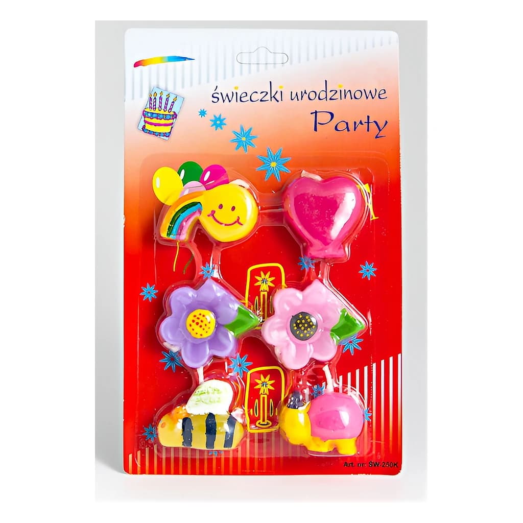 Birthday Candles Novelty Assortment (6 pc)