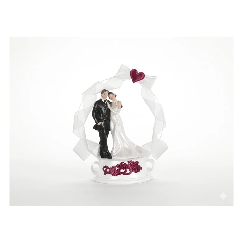 Wedding Cake Topper Figurine – Bride & Groom 18 cm