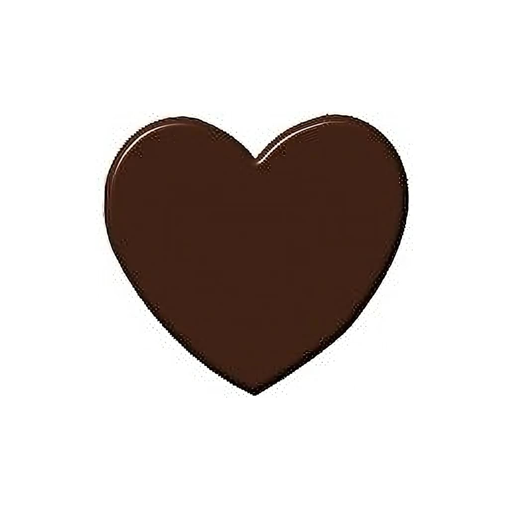 Chocolate Heart Decoration 20 mm (750 pc)