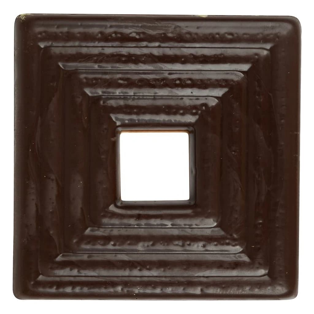 Chocolate Embossed Square Frame Decoration 50 x 50 mm