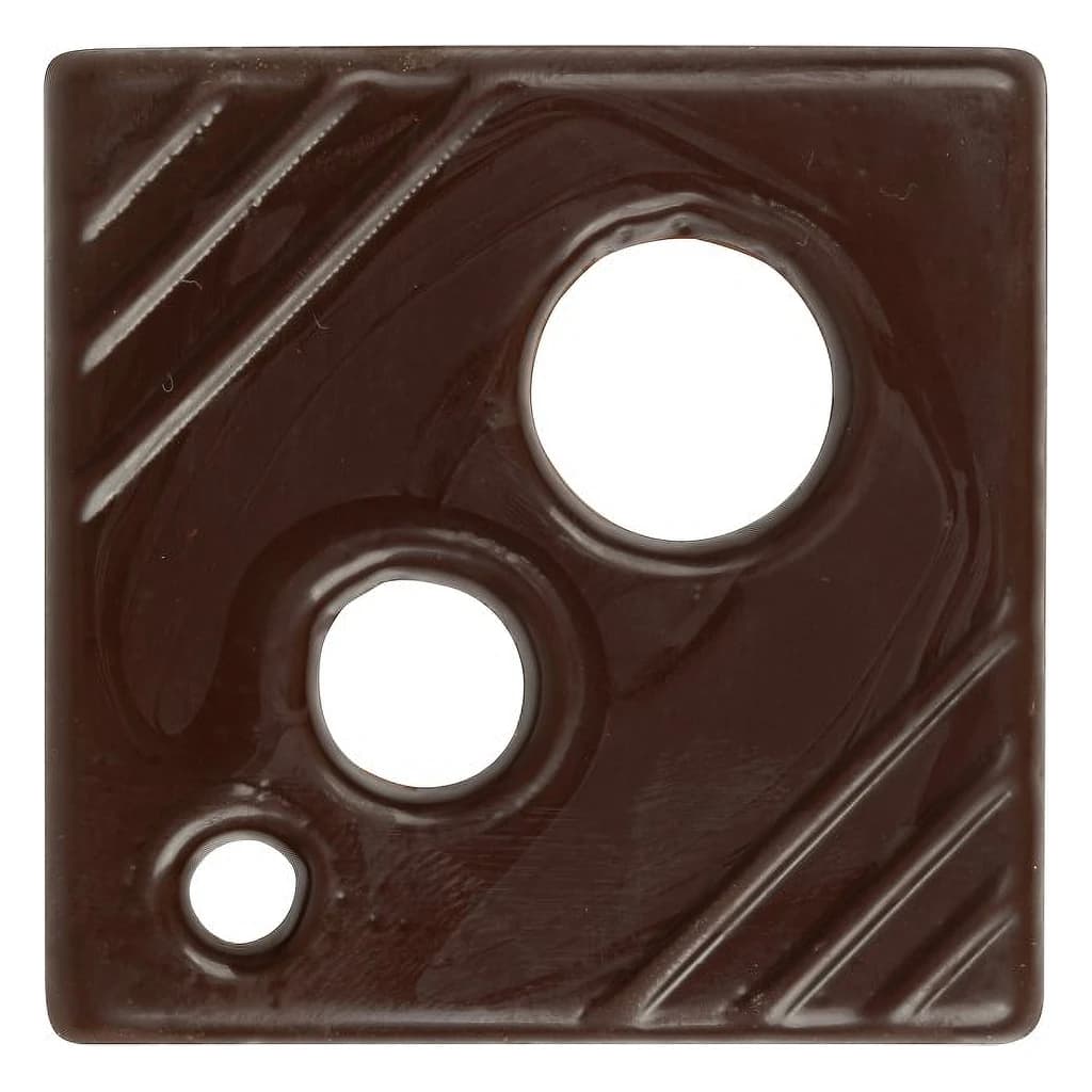 PAN Embossed Chocolate Square Plaques – Cuadrado II, 50 x 50 mm