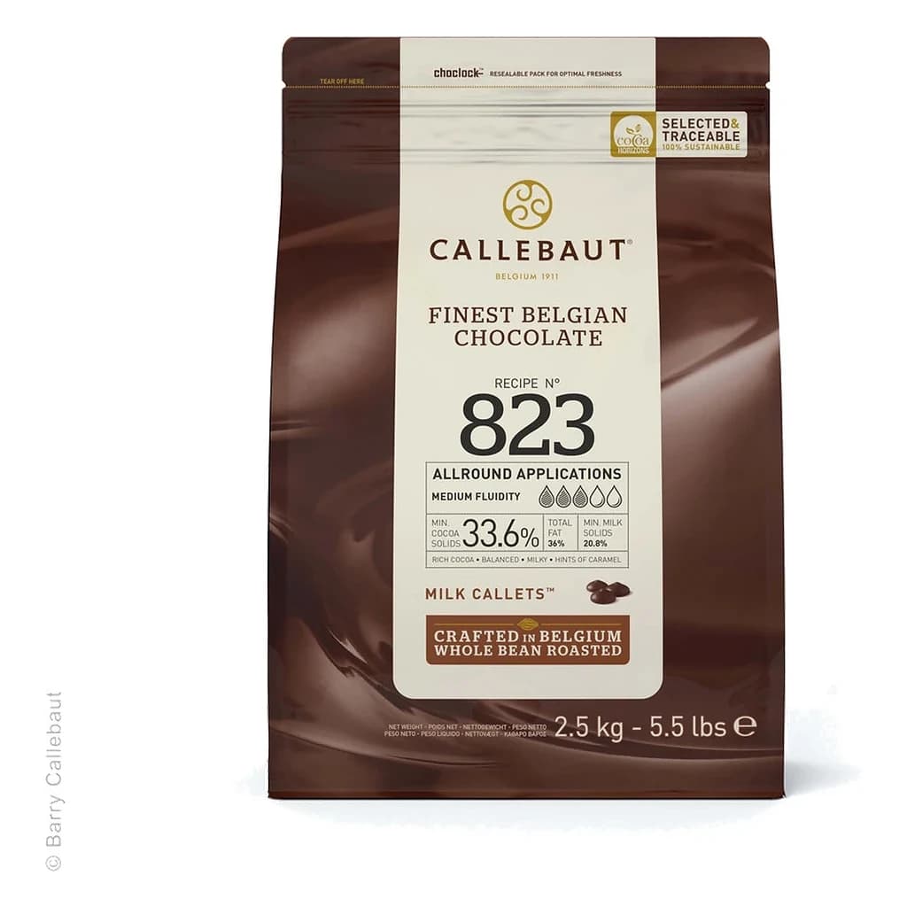 Callebaut 823 Milk Chocolate Callets 33.6% 2.5 kg