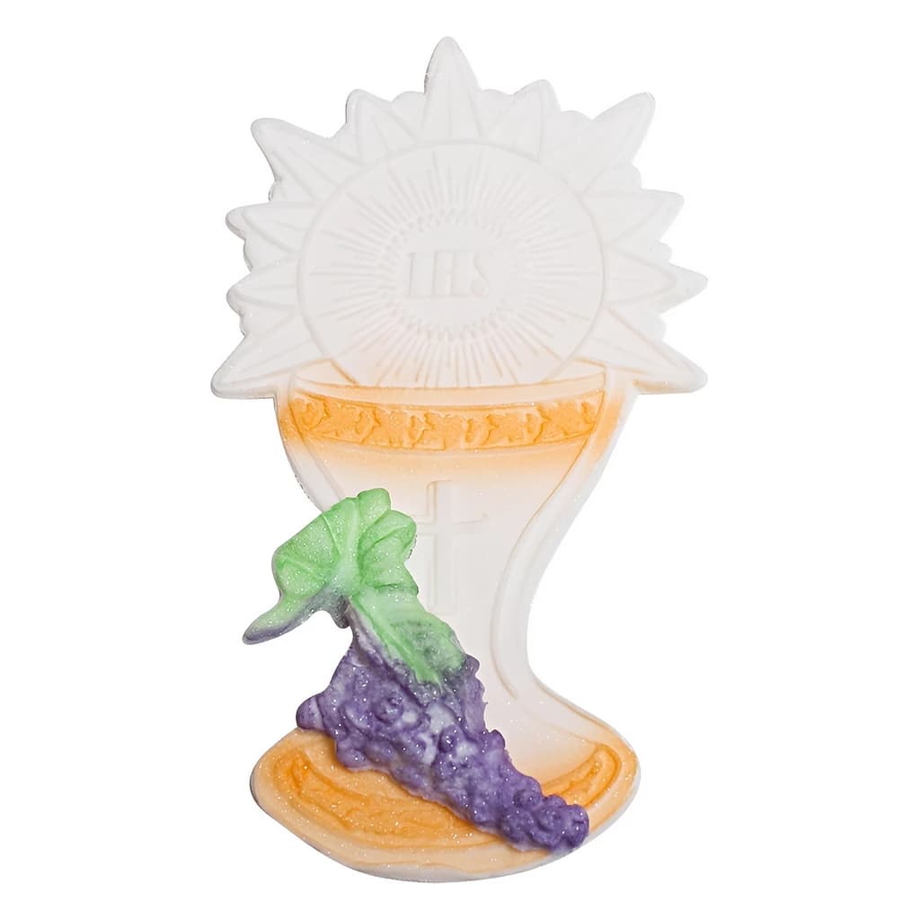Flat Chalice with Grapes Cake Decoration (Box of 10)