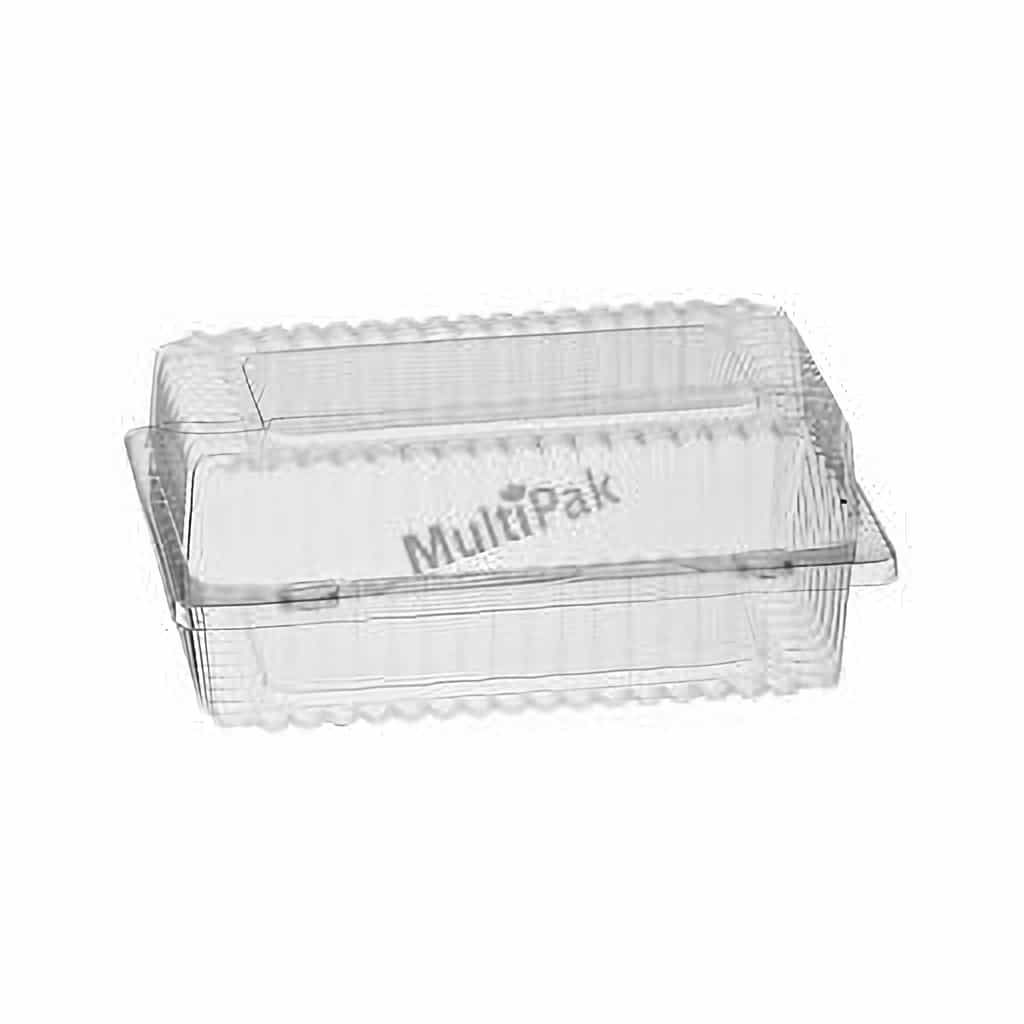 Clear Hinged Clamshell Container 180 × 115 × 75 mm