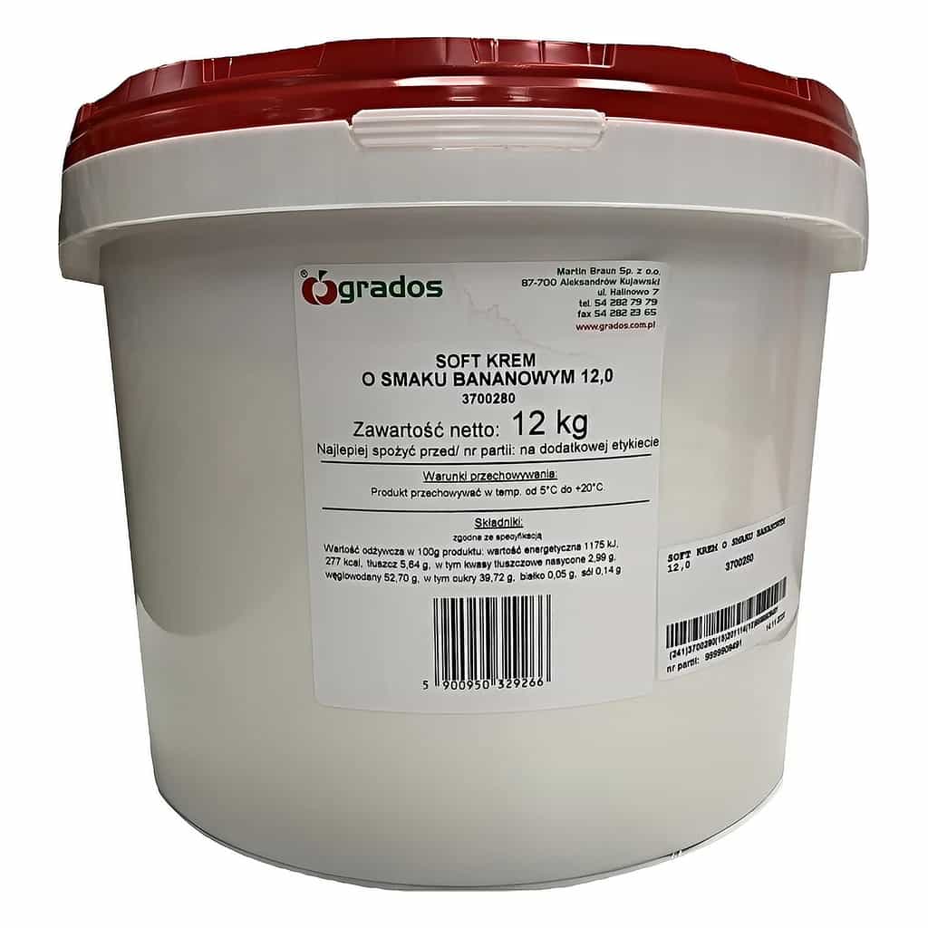 Banana Flavour Soft Cream 12 kg