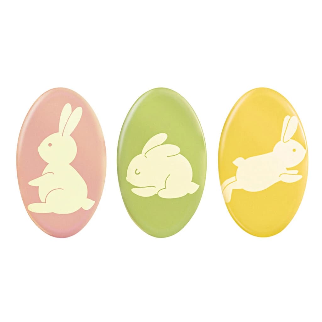 Chocolate Colourful Bunnies Decorations 24 × 40 mm (165 pc)