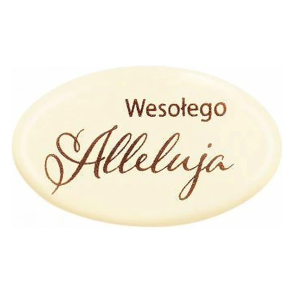 Chocolate Plaque – Wesołego Alleluja (Easter Oval)