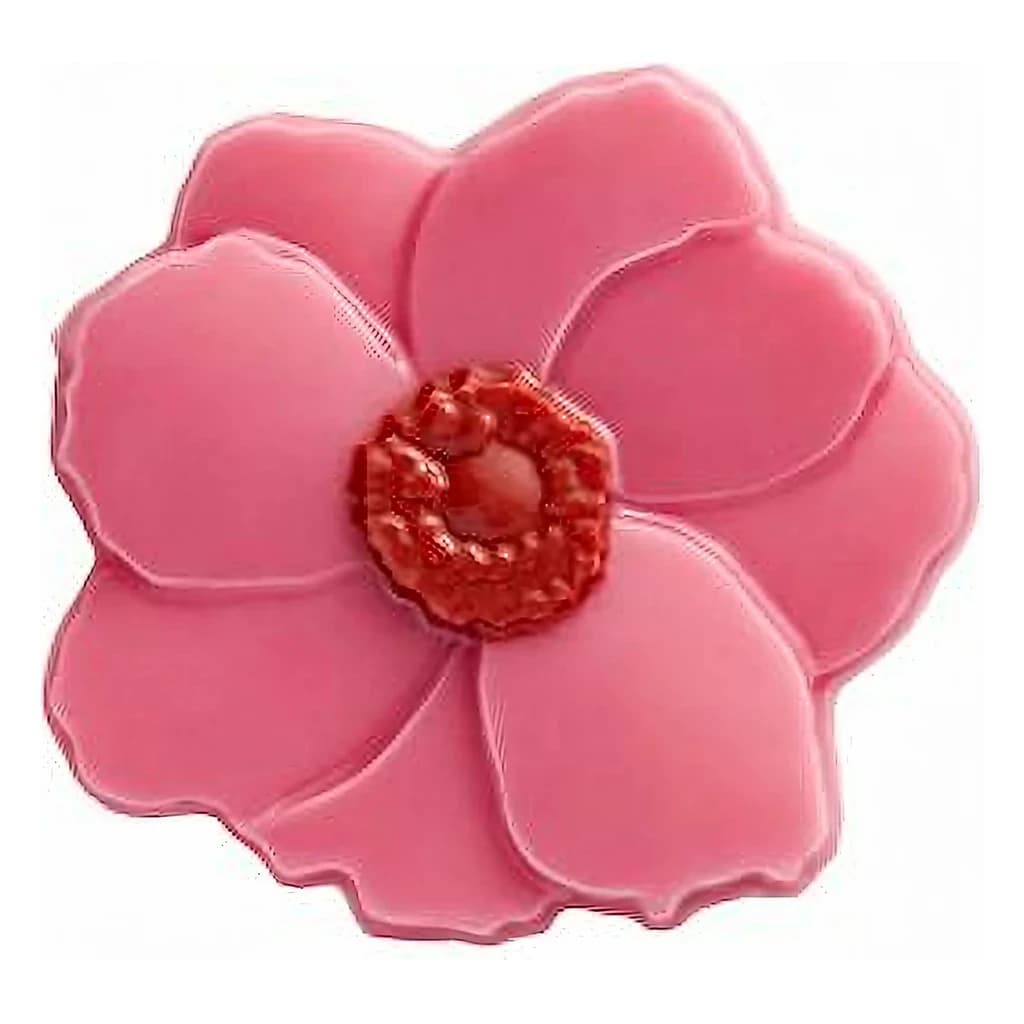 Chocolate Magnolia Flower Decoration, 30 × 34 mm (210 pc)
