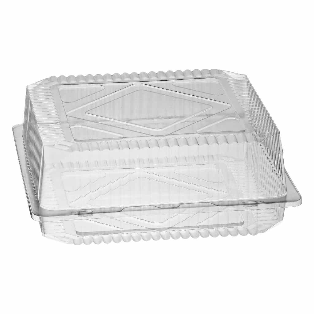 Prost SL438 Doughnut Container Hinged Lid 2-Cav x300