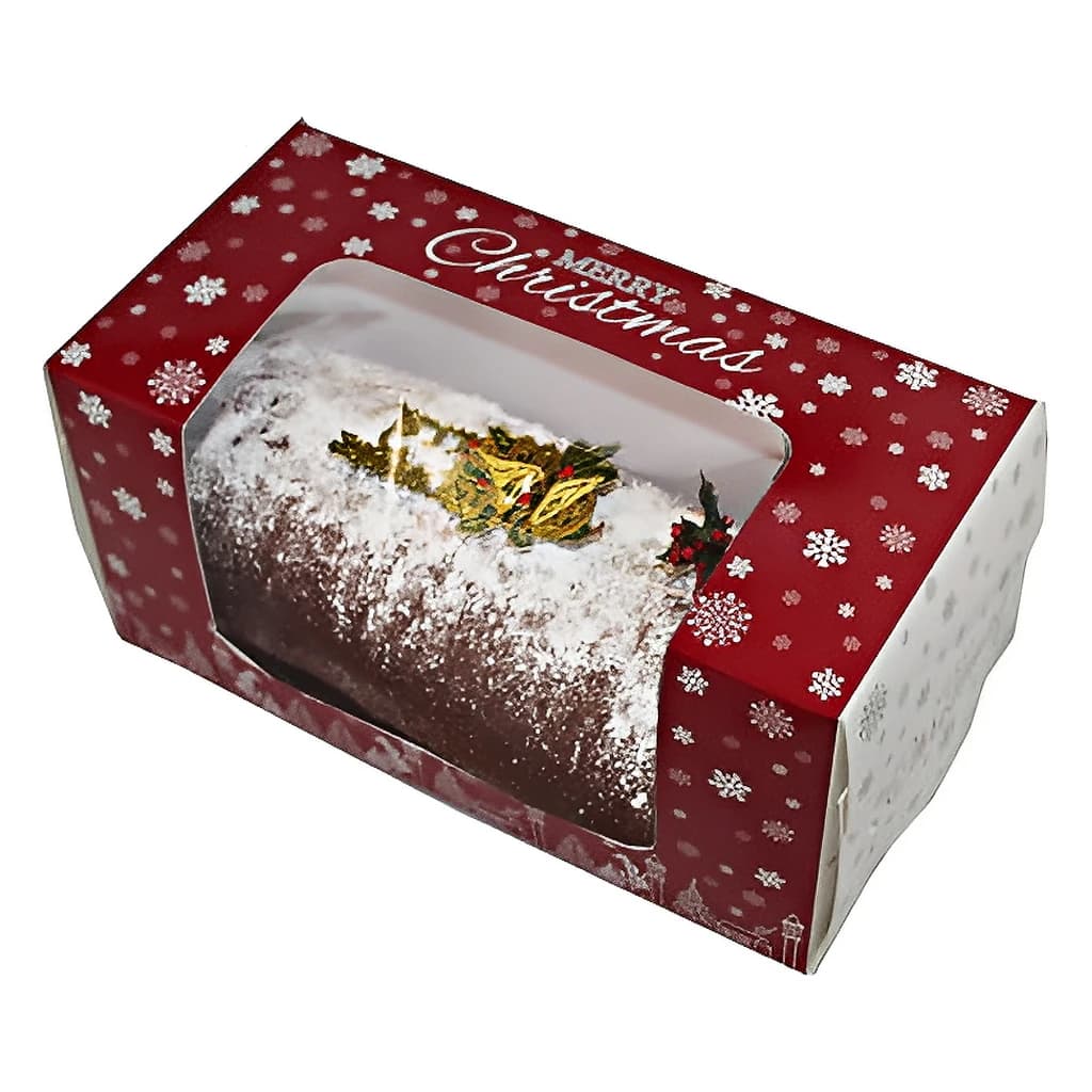Xmas Log Window Box 203 × 102 × 102 mm – 200 pc