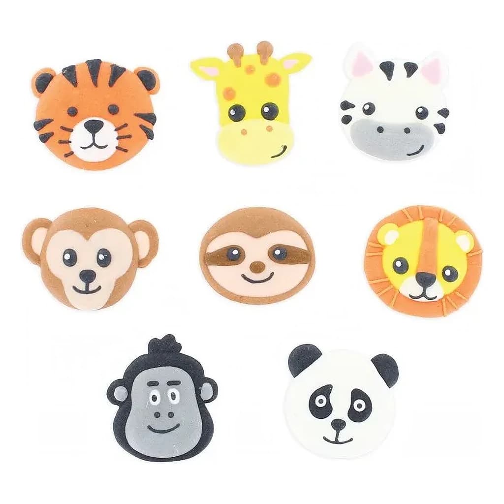 Christmas Animals Sugar Pipings 25 mm (175 pc)