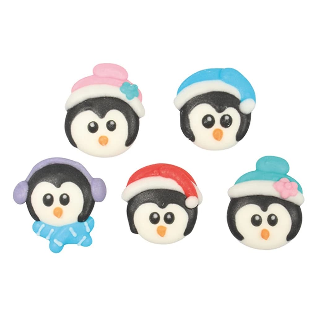 Culpitt Christmas Penguin Sugar Pipings – Bulk Pack of 200
