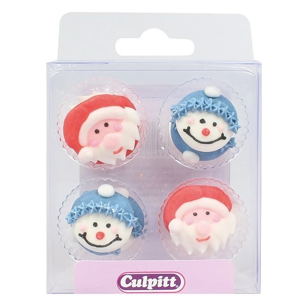 Culpitt Sugar Pipings – Santa & Snowman Faces