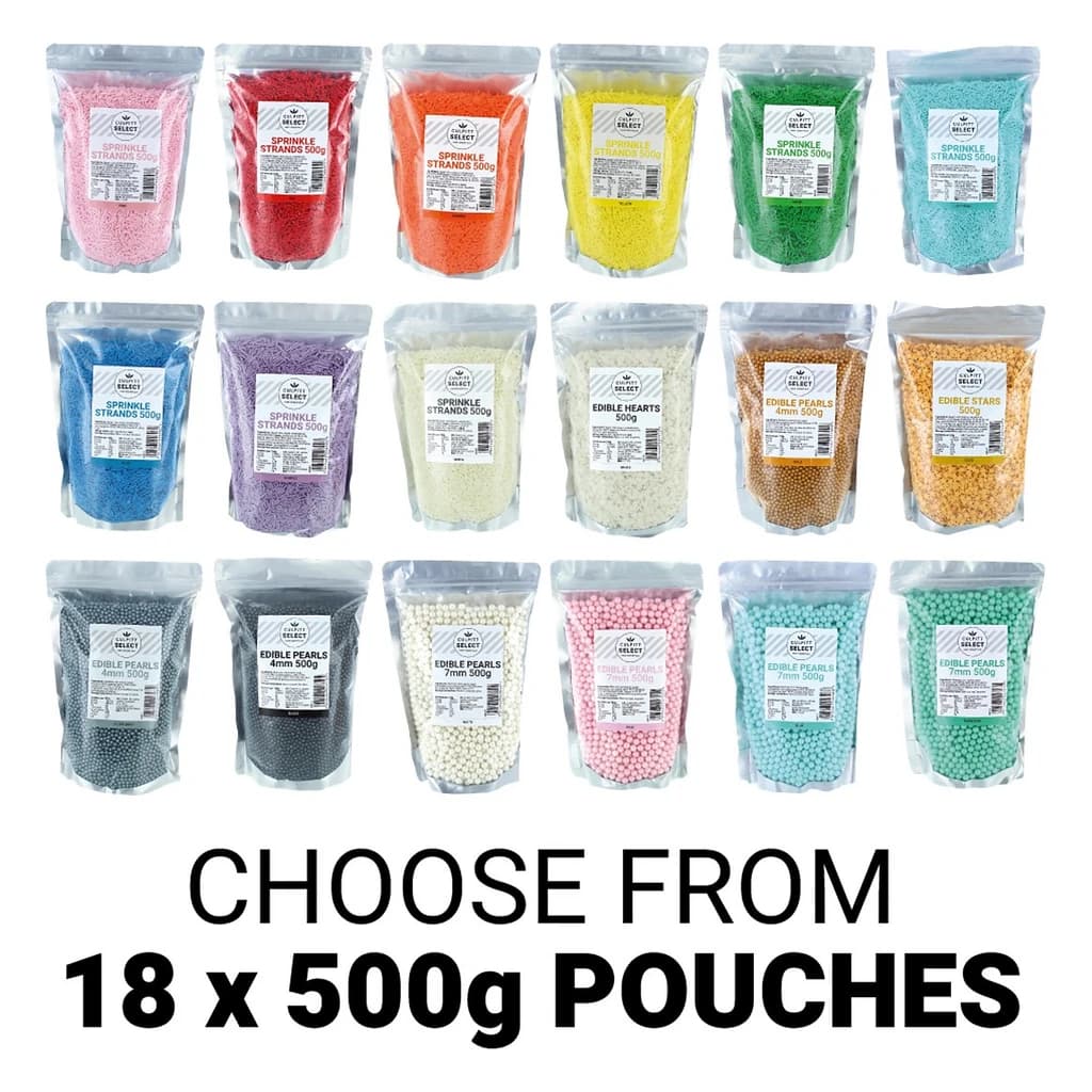 Culpitt Select Bulk Sprinkles Bundle (18 × 500 g)