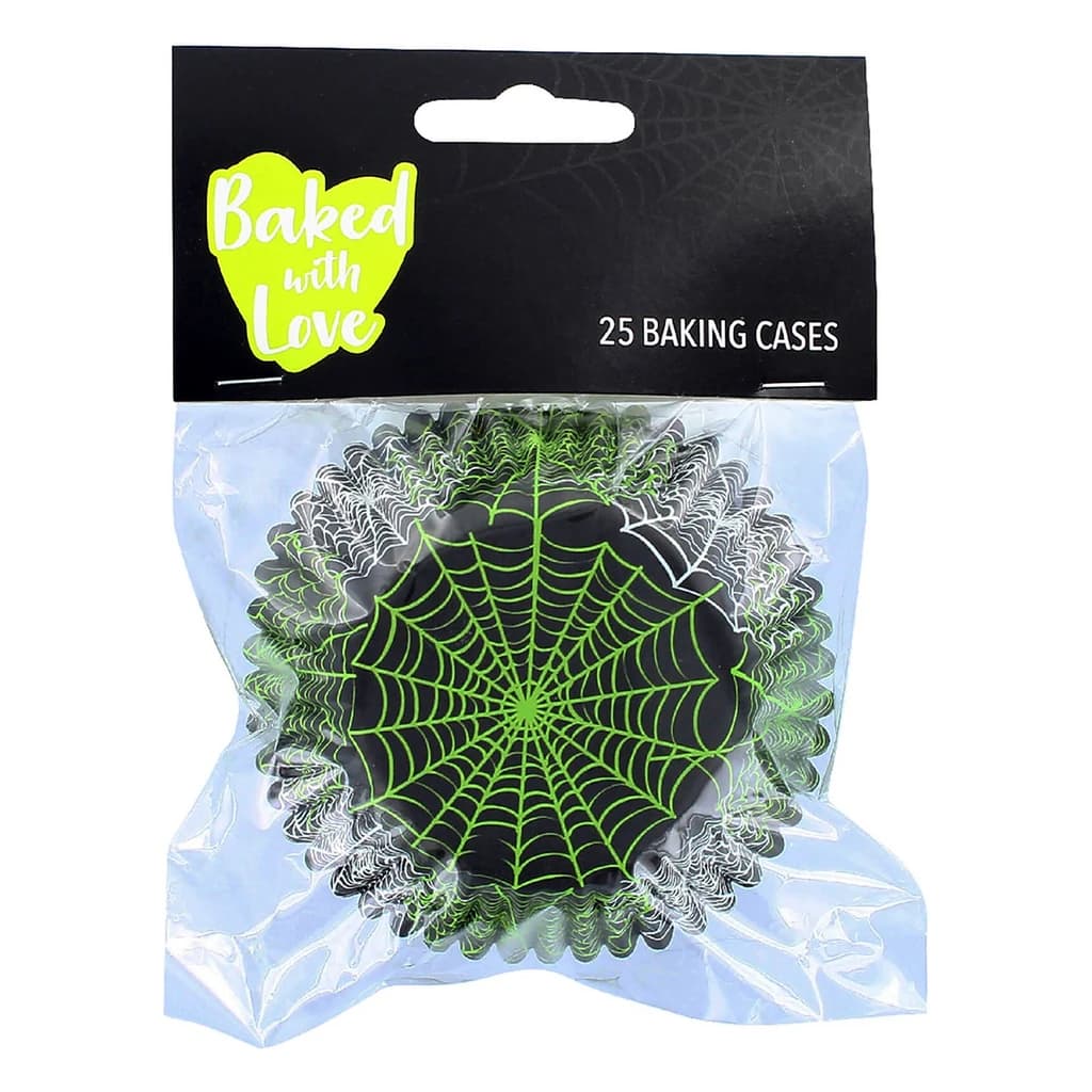 Baked with Love Spider Web Foil Baking Cases 25 pk