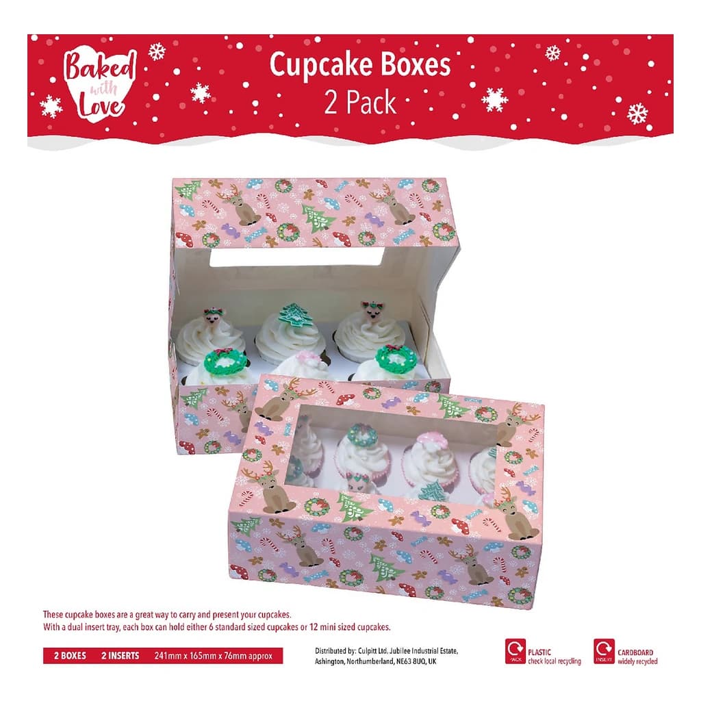 Cupcake Box 6/12 Magical Woodland 2 Pack
