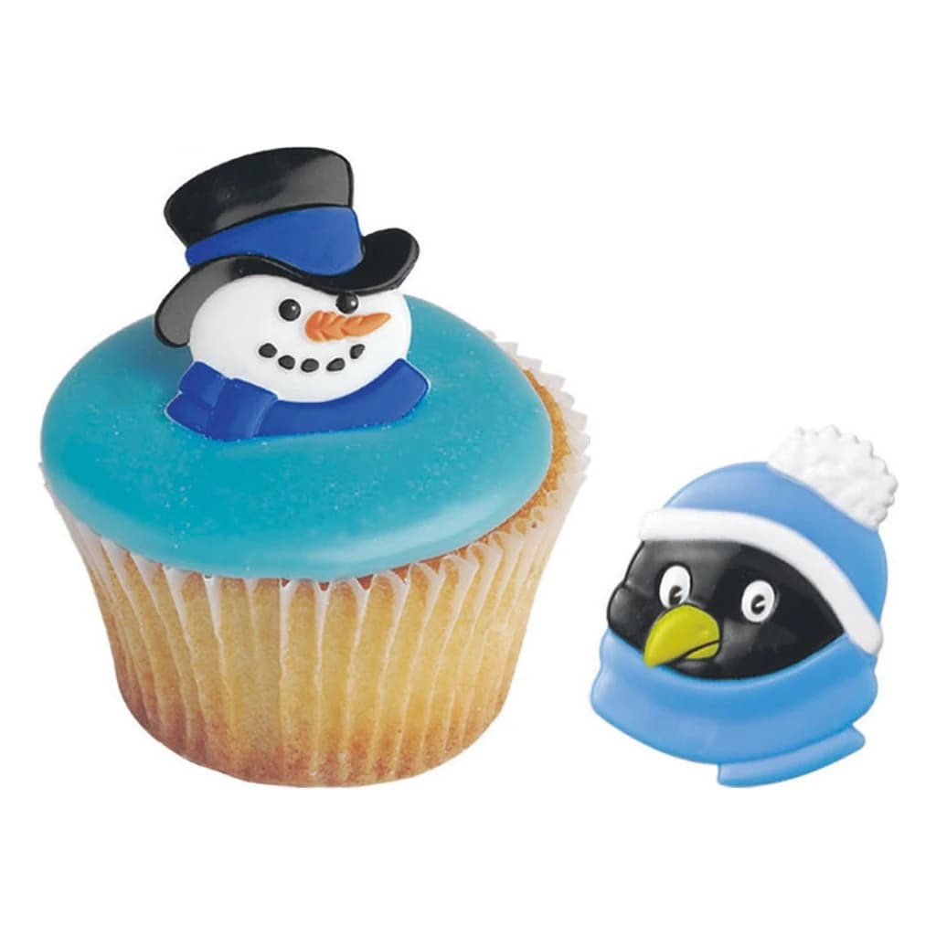 Culpitt Snowman & Penguin Cupcake Rings Assorted 44 × 39 mm (144 pc)