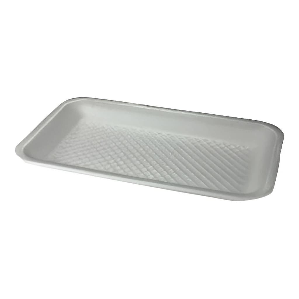 Polystyrene Tray White 130 × 175 × 16 mm – 1000 pc