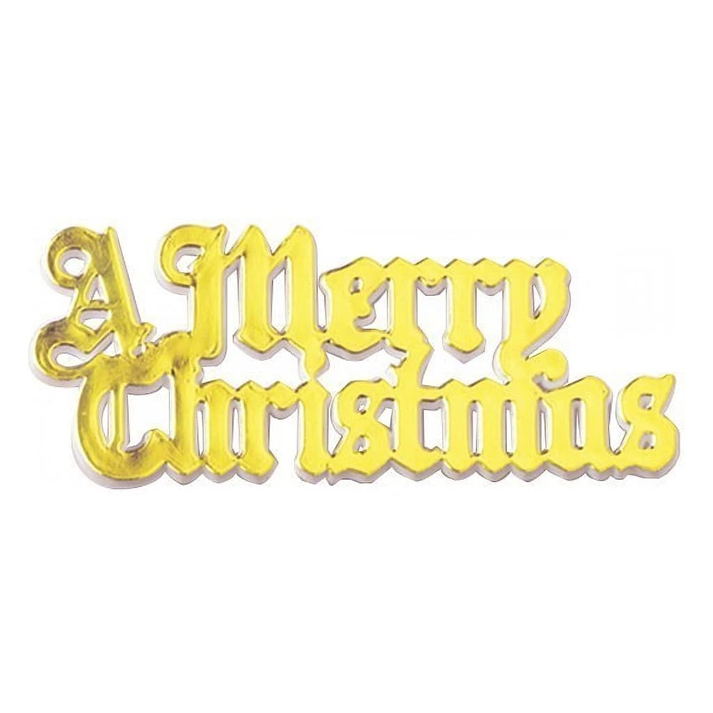 Gold "A Merry Christmas" Motto (100 pc)