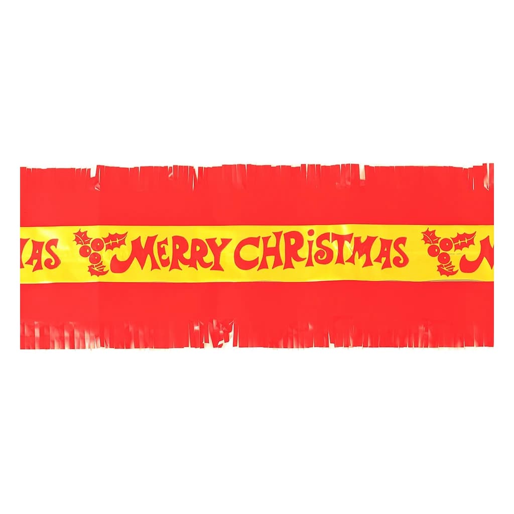 Culpitt Christmas Cake Frill – Red & Gold "Merry Christmas" 83 mm x 7.3 m