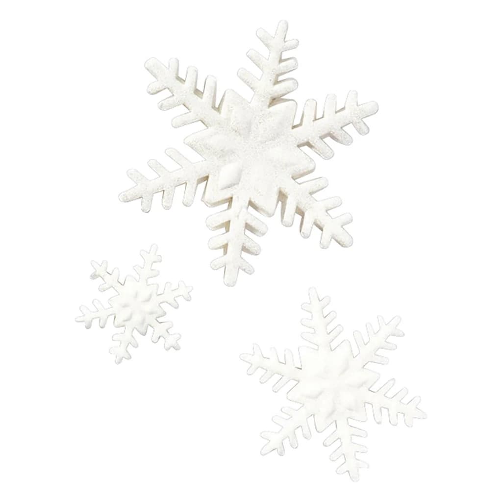 Culpitt White Snowflake Sugar Decorations – 3 Sizes