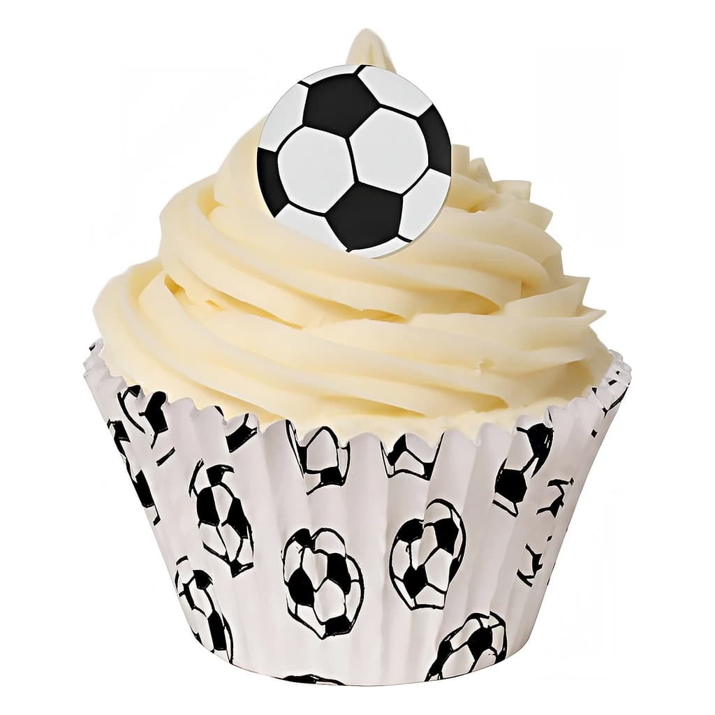 Edible Wafer Football Toppers 25 mm (24 pc)