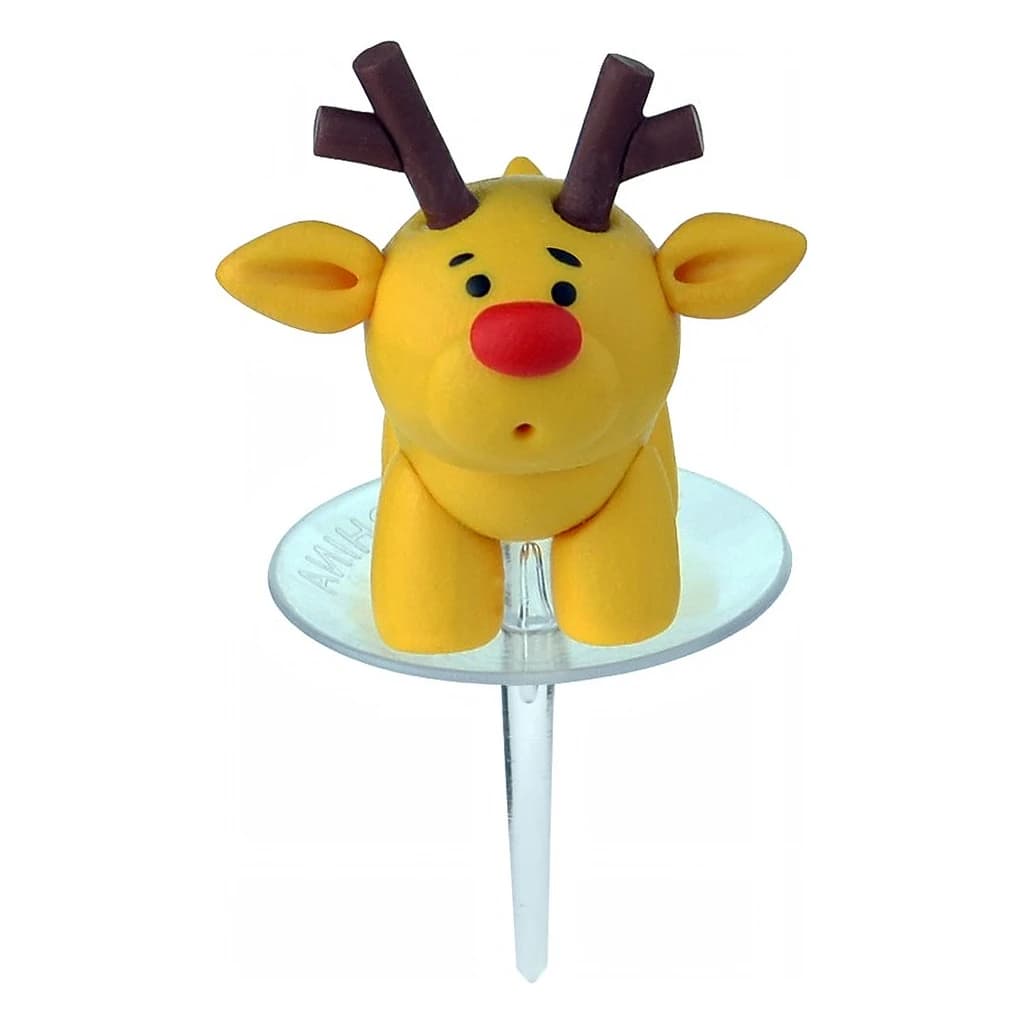 Claydough Cute Deer Pick (Pack of 6)