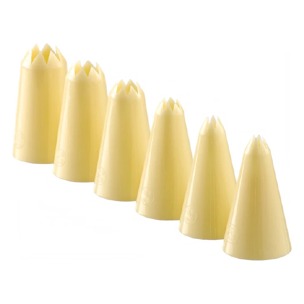 Star Piping Tubes Set - 3, 5, 7, 9, 11, 13 mm