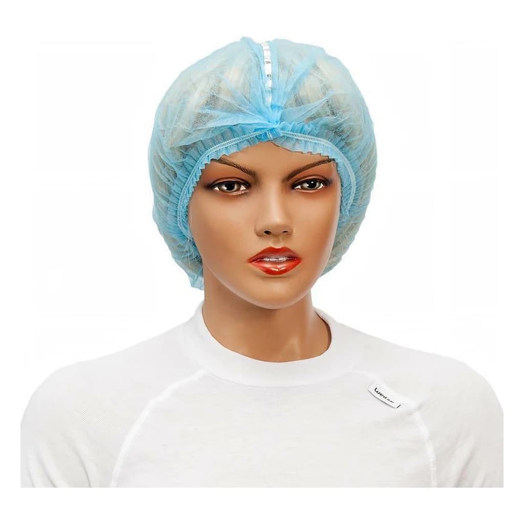 Metal-Detectable Bouffant Cap Blue 53 cm 100 pcs
