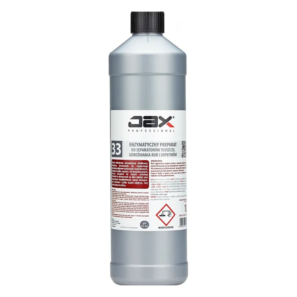 Enzymatic Cleaner Professional 33 for Grease Traps & Pipes 1 L