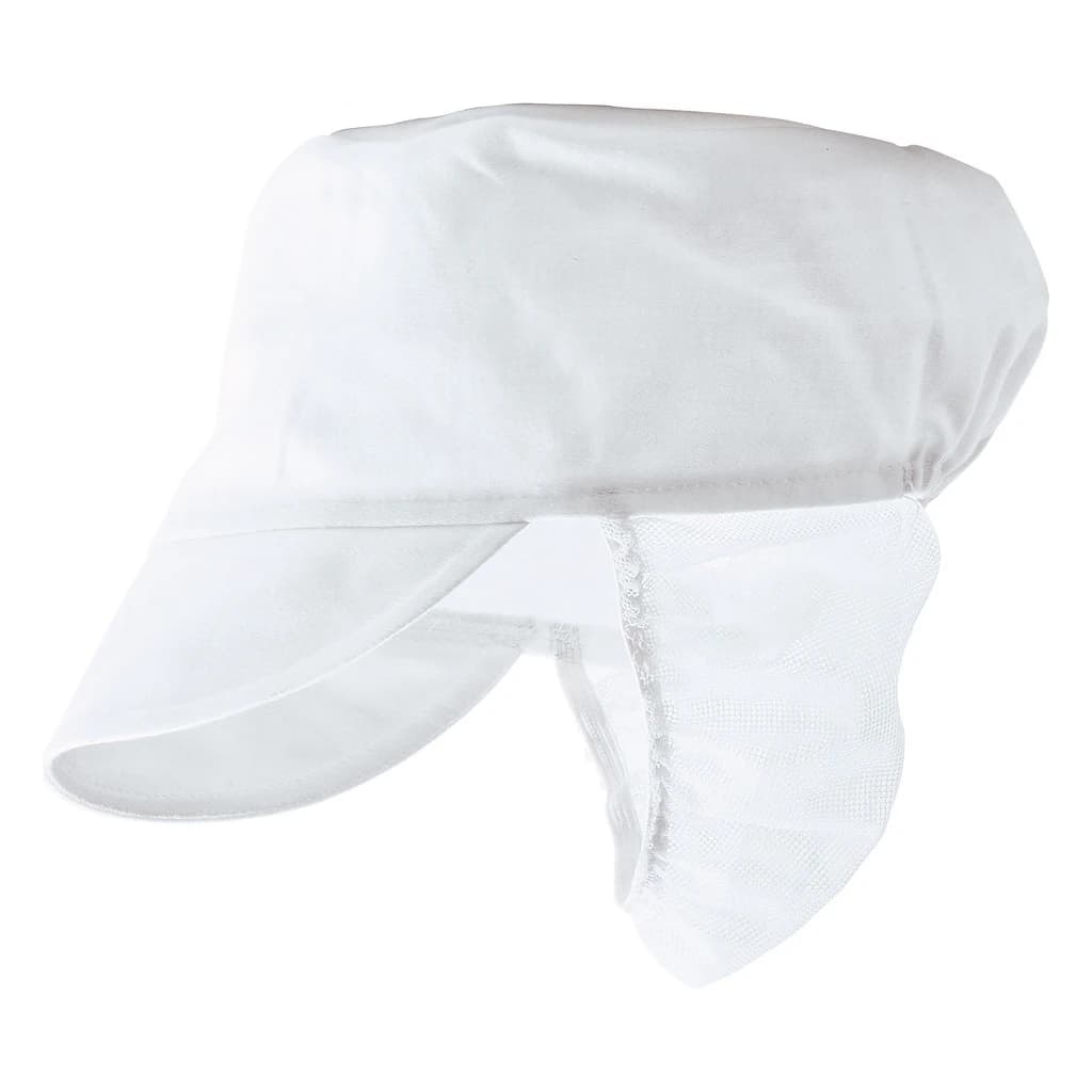 Snood Cap Mesh White Reusable One Size
