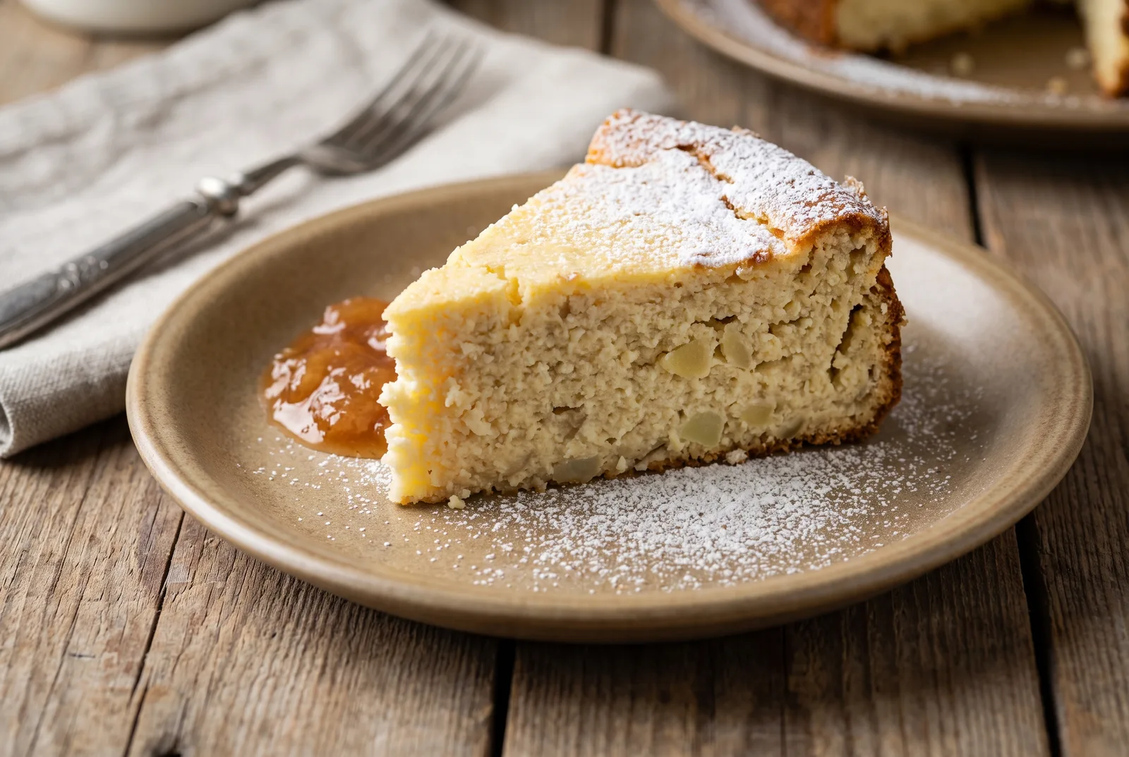 Rustic Polish potato cheesecake (sernik kaszubski / z kartoflami), dense and homely