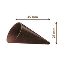 Cups Choc Cone dark 25x45 mm (264 pc)